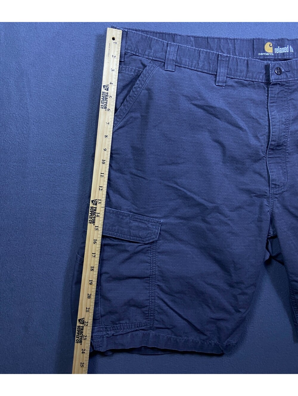Carhartt Grey Relaxed Fit Force Broxton Cargo Short Men's Sz 50 Ripstop Workwear - Picture 4 of 10
